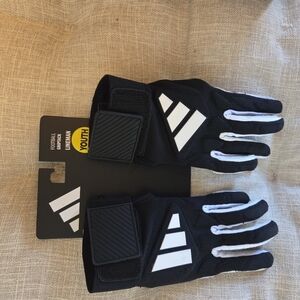Adidas Black and White Youth Football Gloves